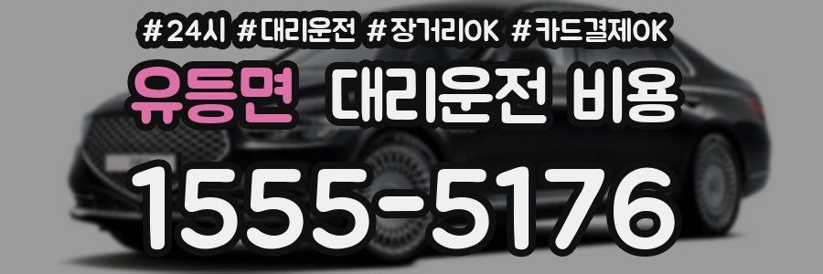 유등면 대리운전 비용