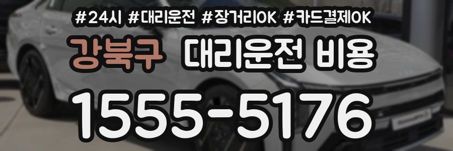 강북구 대리운전 비용