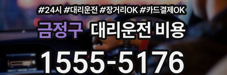 금정구 대리운전 비용