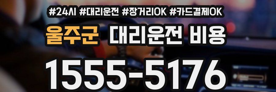 울주군 대리운전 비용