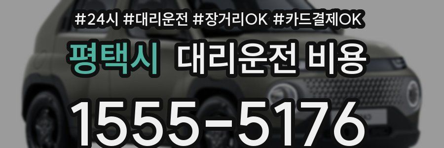 평택시 대리운전 비용