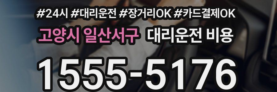 고양시 일산서구 대리운전 비용