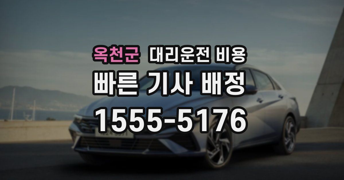 옥천군 대리운전 가격