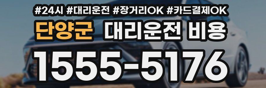 단양군 대리운전 비용