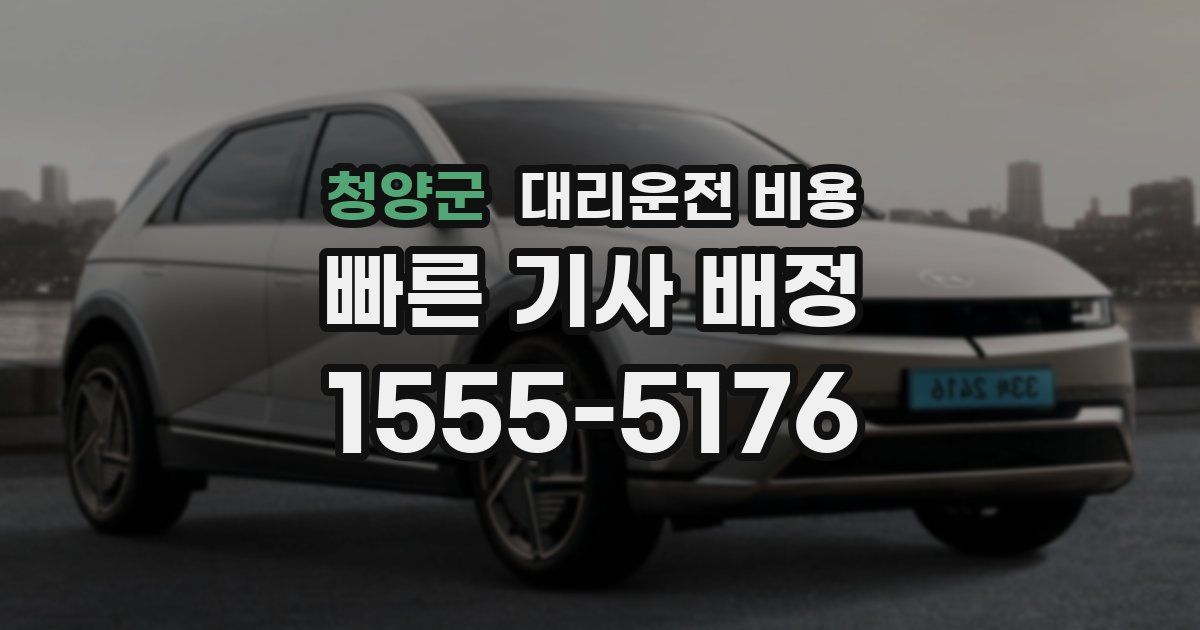 청양군 대리운전 가격