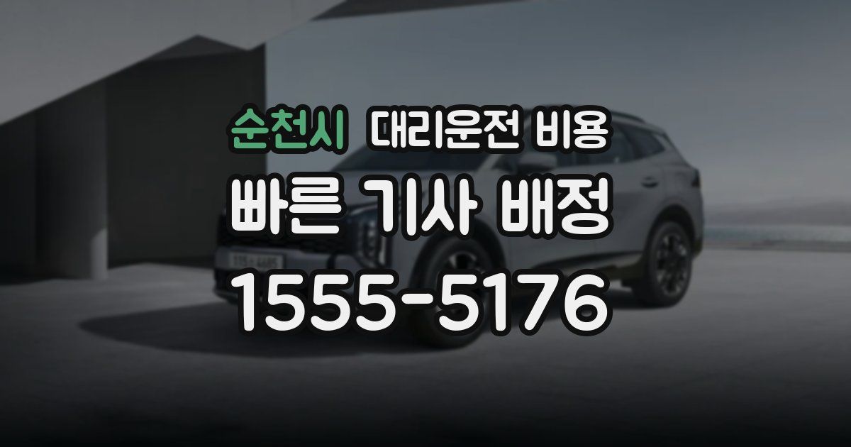 순천시 대리운전 가격