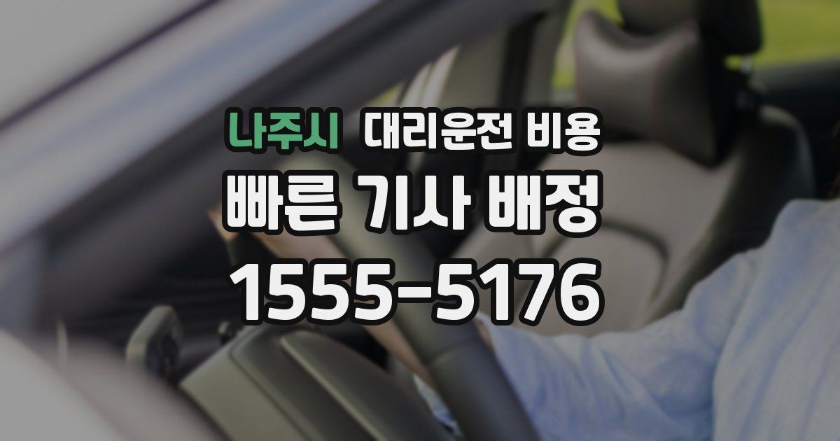 나주시 대리운전 가격