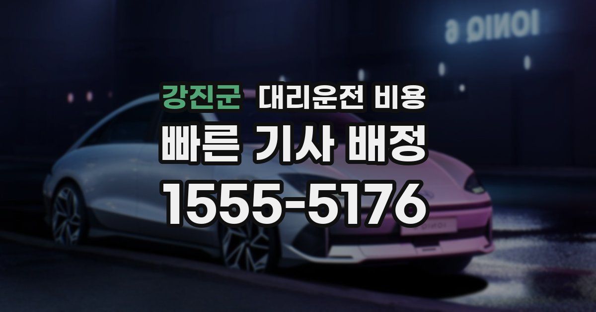 강진군 대리운전 가격