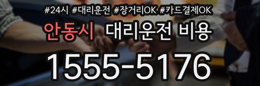 안동시 대리운전 비용