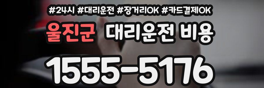 울진군 대리운전 비용