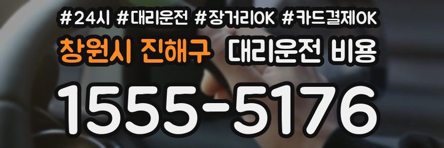 창원시 진해구 대리운전 비용