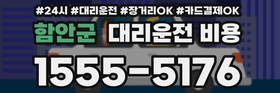 함안군 대리운전 비용
