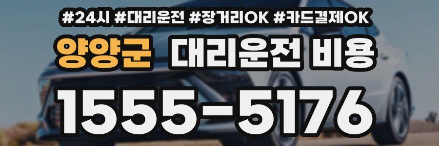 양양군 대리운전 비용