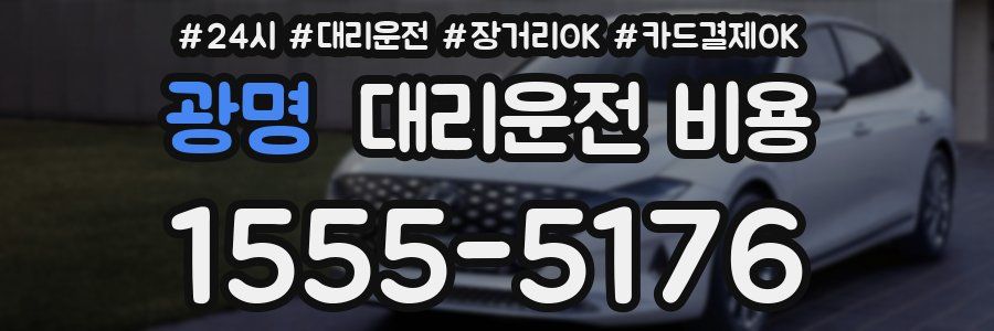 광명 대리운전 비용