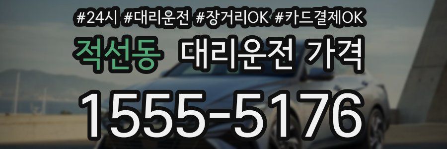 적선동 대리운전 가격