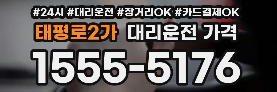 태평로2가 대리운전 가격