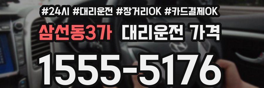 삼선동3가 대리운전 가격