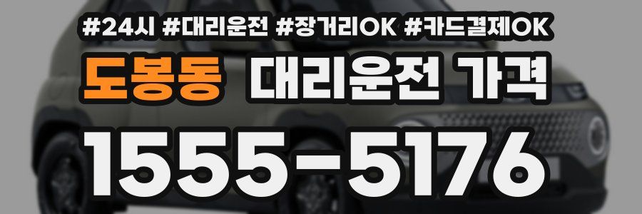 도봉동 대리운전 가격