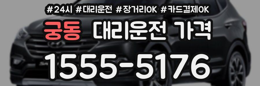 궁동 대리운전 가격
