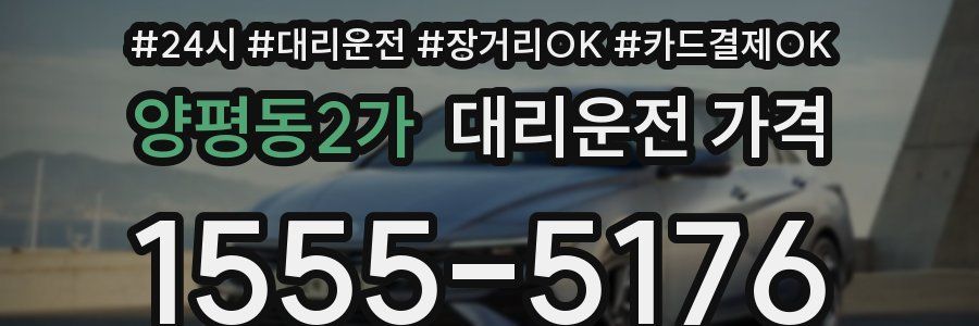 양평동2가 대리운전 가격