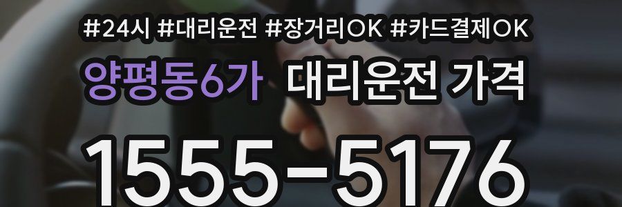 양평동6가 대리운전 가격