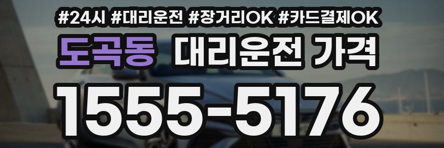 도곡동 대리운전 가격