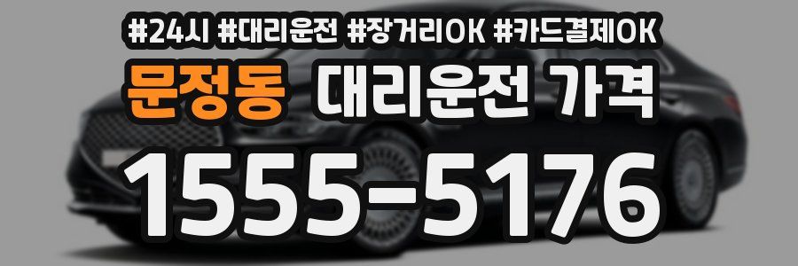 문정동 대리운전 가격