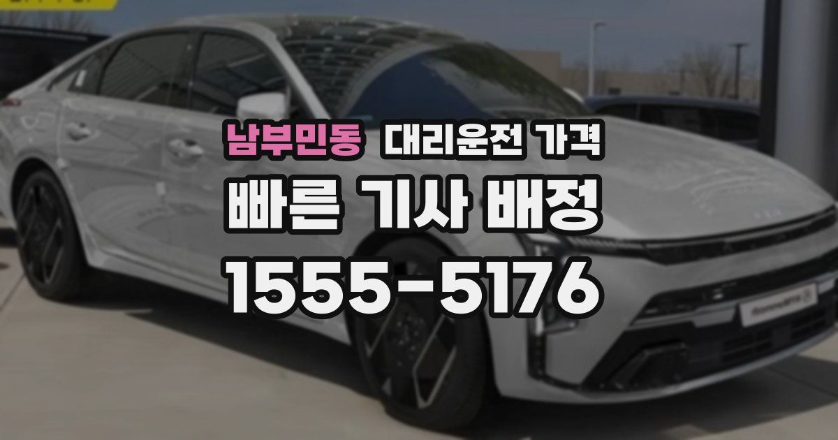 남부민동 대리운전 가격