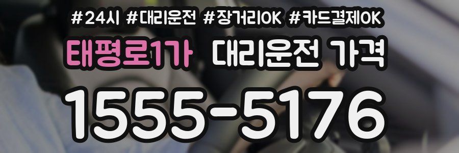 태평로1가 대리운전 가격