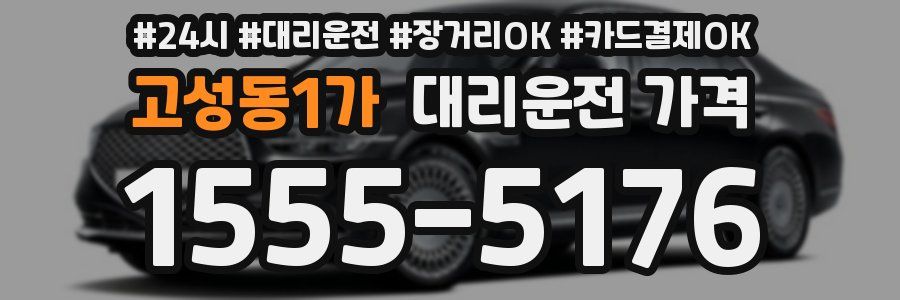 고성동1가 대리운전 가격