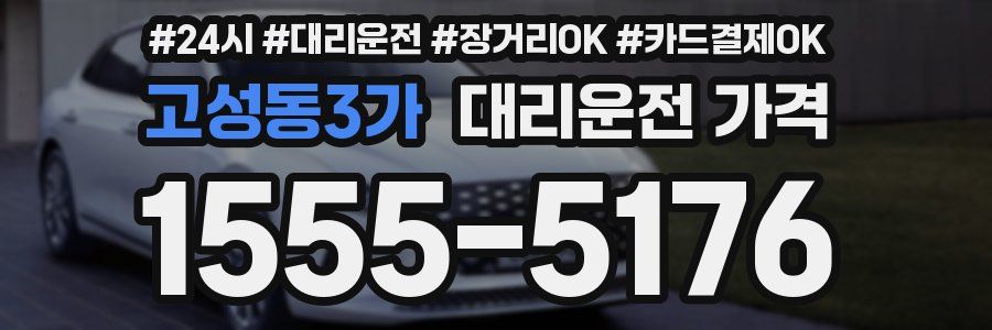 고성동3가 대리운전 가격