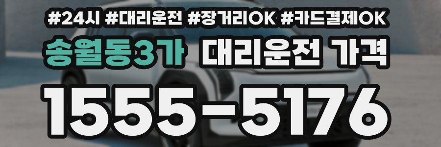 송월동3가 대리운전 가격
