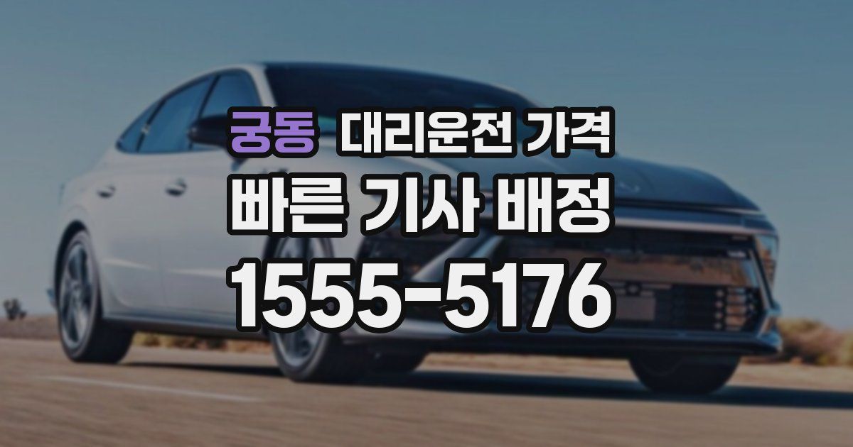 궁동 대리운전 가격