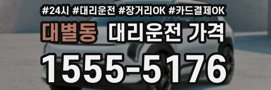대별동 대리운전 가격