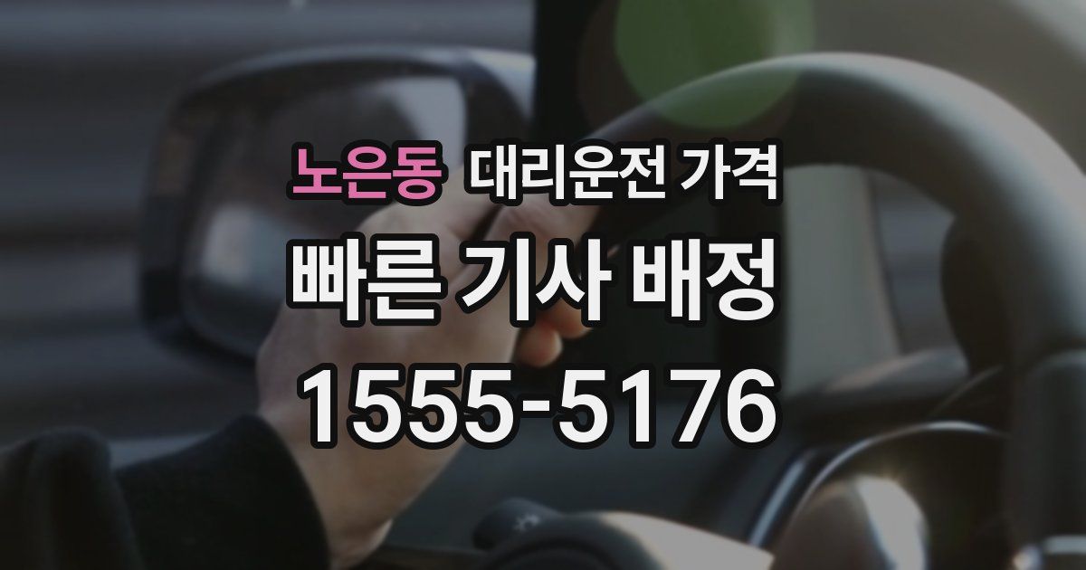 노은동 대리운전 가격