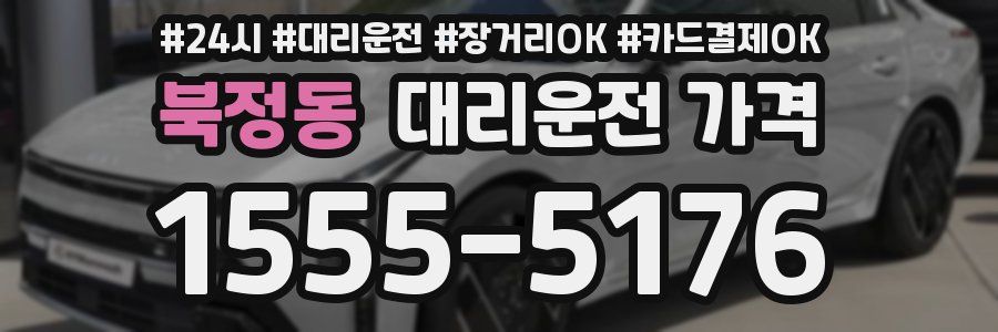 북정동 대리운전 가격