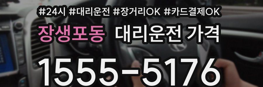 장생포동 대리운전 가격