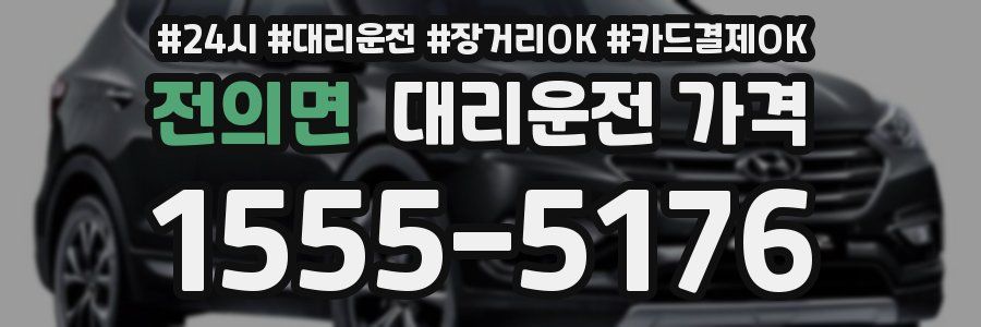 전의면 대리운전 가격