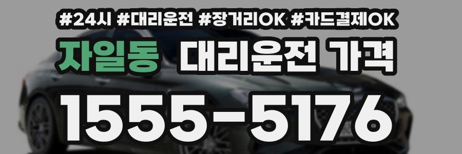 자일동 대리운전 가격