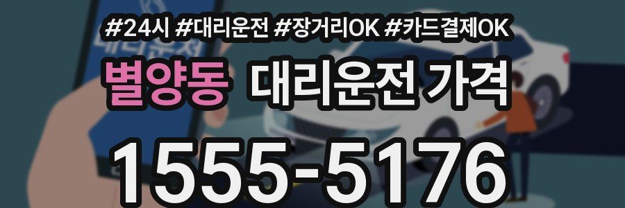 별양동 대리운전 가격