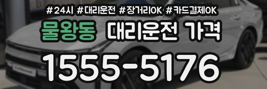 물왕동 대리운전 가격
