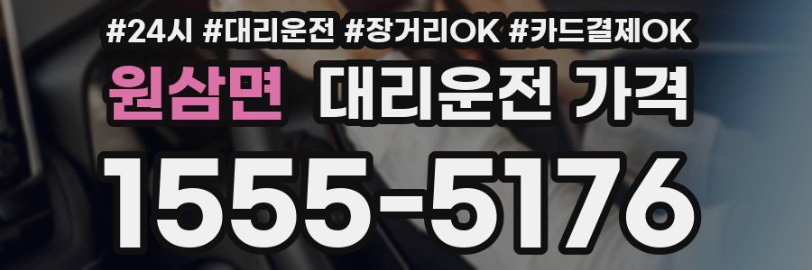 원삼면 대리운전 가격
