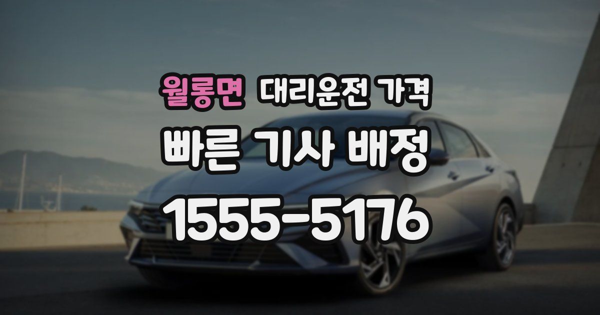 월롱면 대리운전 가격