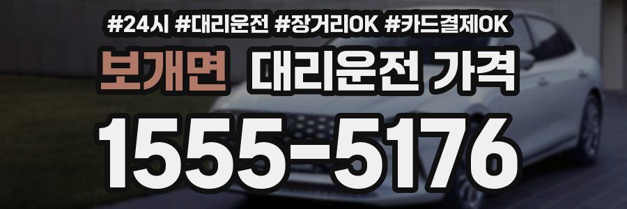 보개면 대리운전 가격