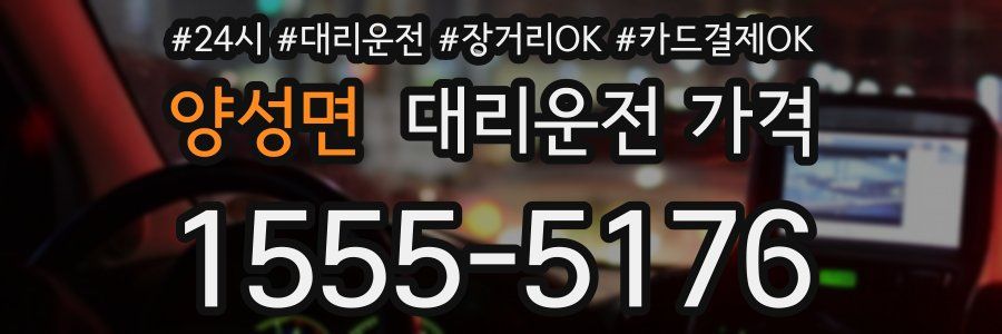 양성면 대리운전 가격