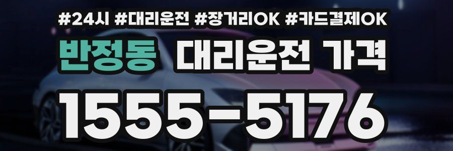 반정동 대리운전 가격
