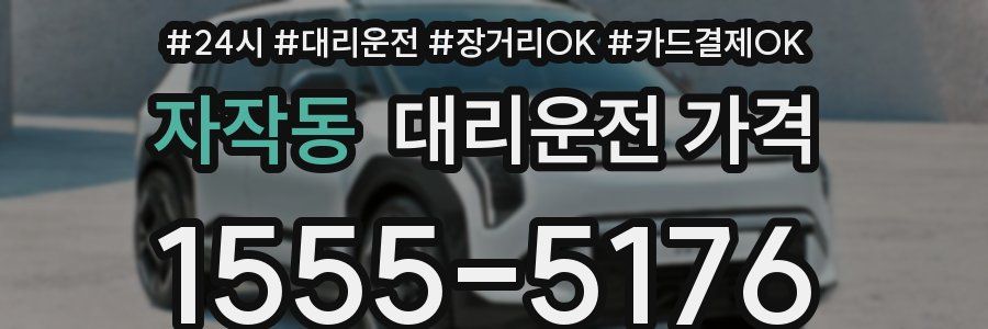 자작동 대리운전 가격