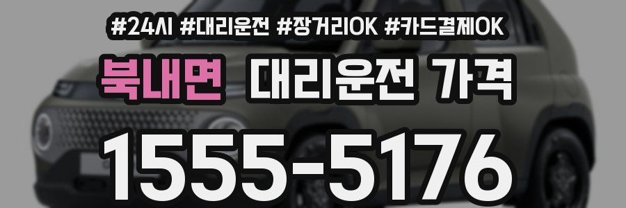 북내면 대리운전 가격