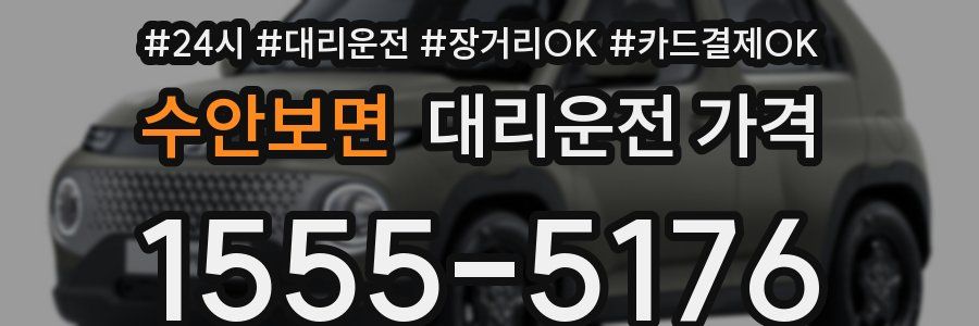 수안보면 대리운전 가격