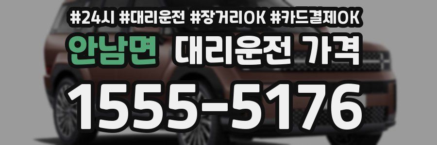 안남면 대리운전 가격